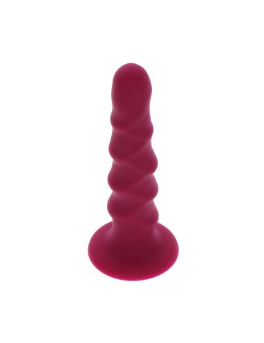 GET REAL - RIBBED DONG 12 CM ROT