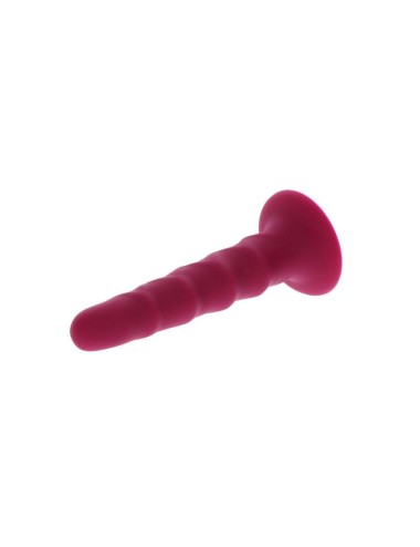 GET REAL - RIBBED DONG 12 CM ROT