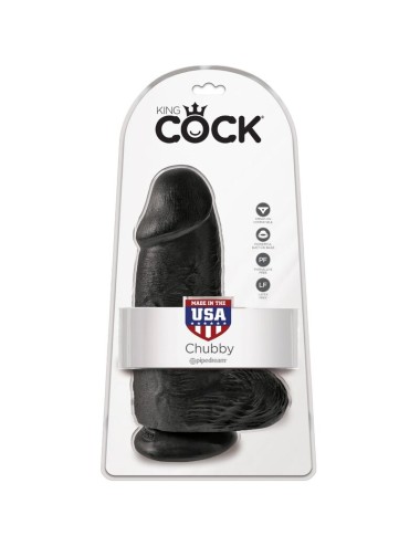 KING COCK - POLLIGER REALISTISCHER PENIS 23 CM SCHWARZ