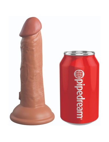 KING COCK - ELITE REALISTISCHER SILIKONDILDO 15.2 CM KARAMELL