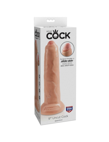 KING COCK - REALISTISCHER DILDO UNGESCHNITTENES FLEISCH 23 CM