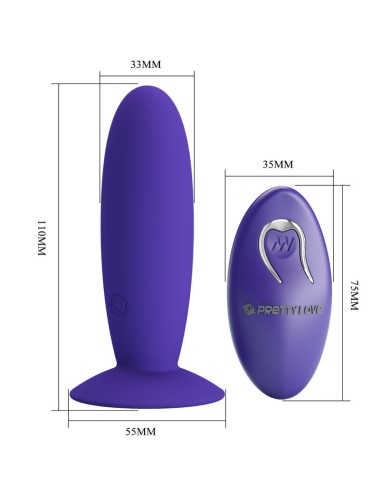 PRETTY LOVE - JUGENDPLUG ANALVIBRATOR MIT FERNBEDIENUNG VIOLETT