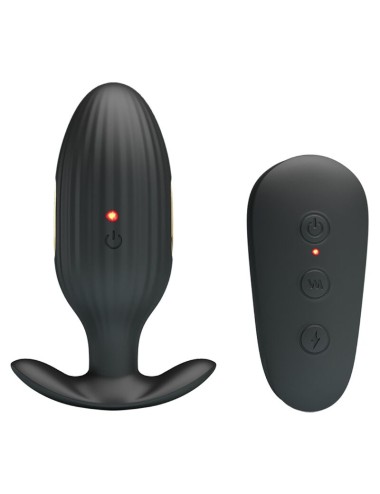 PRETTY LOVE - KELLY PLUG ANAL WIEDERAUFLADBARER VIBRATOR SCHWARZ