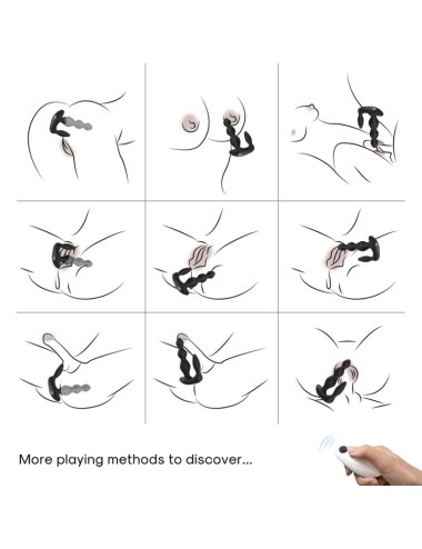ARMONY - MANFUN VIBRATOR & STIMULATOR ANAL PLUG FERNBEDIENUNG SCHWARZ