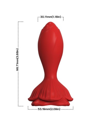 ARMONY - ROSA VIBRATOR & ANALPLUG KLEINE FERNBEDIENUNG ROT