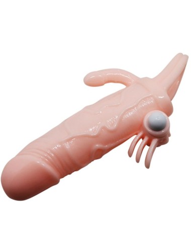BAILE - BRAVE MAN PENISHÜLLE MIT KLITORIS UND ANALSTIMULATION FLEISCH 16.5 CM
