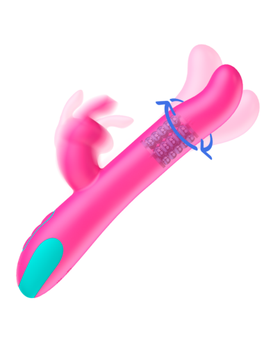 HAPPY LOKY - PLUTO RABBIT VIBRATOR & ROTATOR WATCHME WIRELESS TECHNOLOGIE KOMPATIBEL