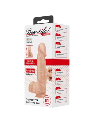 BAILE - SCHÖNE BEGEGNUNG CATOBLEPAS FLEXIBLER REALISTISCHER DILDO 20.6 CM NATÜRLICH