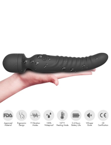 ARMONY - MISSION MASSAGER & VIBRATOR WÄRMEEFFEKT SCHWARZ