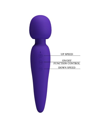 PRETTY LOVE - MEREDITH MASSAGER 12 VIBRATIONSMODI LILA