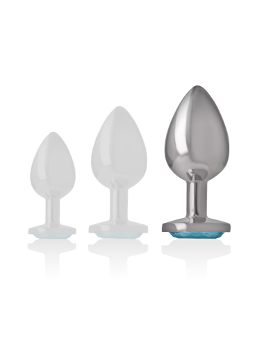 INTENSE - ALUMINIUM-METALL-ANAL-STECKER BLAUES HERZ, GRÖSSE L