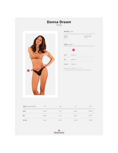 OBSESSIVE - DONNA DREAM THONG XL/XXL