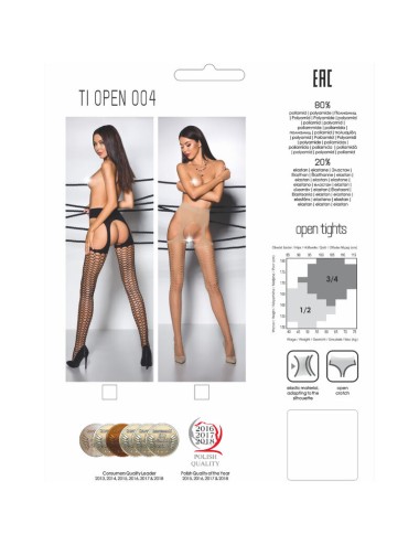 PASSION - TIOPEN 004 SCHWARZE STRUMPFHOSE 1/2 40 DEN