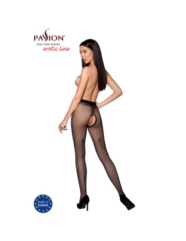 PASSION - TIOPEN 010 SCHWARZE STRUMPFHOSE 1/2 20 DEN