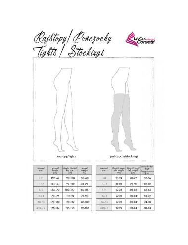 LIVCO CORSETTI FASHION - MORJAMA LC XG019 STRÜMPFE SCHWARZ EINE GRÖSSE