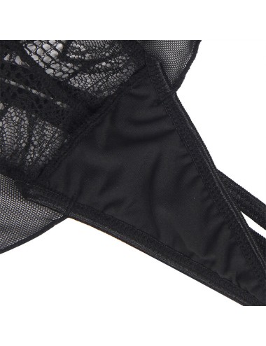 SUBBLIME - TEDDY-HALTER-NECK-BARE-BACK-SPITZE SCHWARZ L/XL