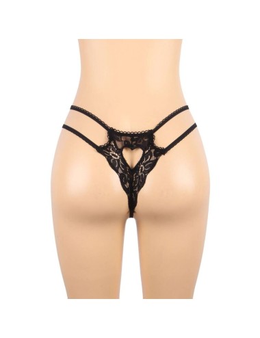 SUBBLIME - SET DREITEILIGES SET BH+ STRUMPFGÜRTEL + STRING S/M