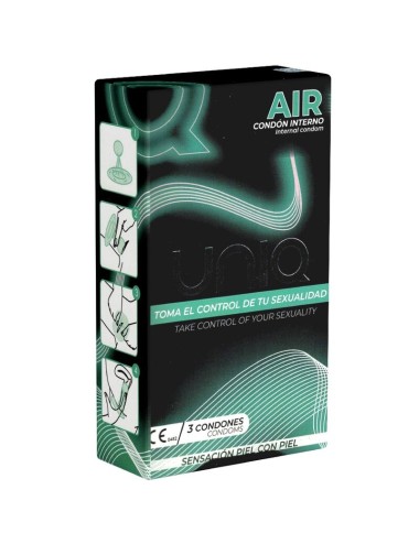 UNIQ - AIR LATEXFREIES WEIBLICHES KONDOM 3 EINHEITEN