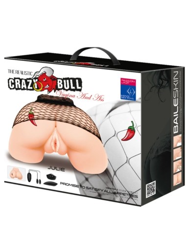 CRAZY BULL - VAGINA UND ANUS MIT REALISTISCHEM NETZ MIT VIBRATION