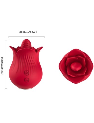 ARMONY - ROSA VIBRATOR & STIMULATOR ROT