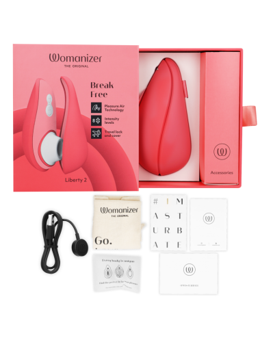 WOMANIZER - LIBERTY 2 KLITORIS-STIMULATOR & SAUGER ROSA