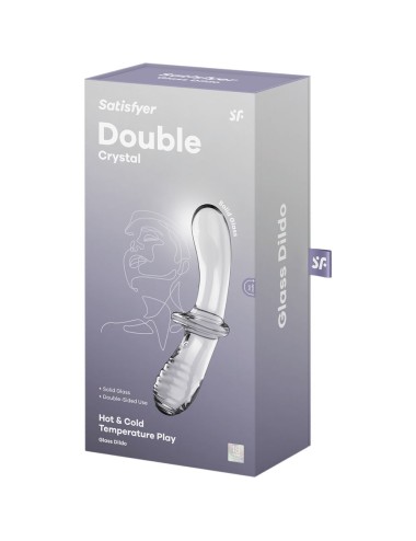SATISFYER - DOPPEL KRISTALL DILDO TRANSPARENT