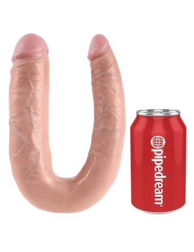 KING COCK - DOPPELPENETRATIONSDILDO 17.8 CM NATÜRLICH