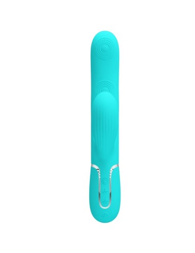 PRETTY LOVE - PERLITA MULTIFUNKTIONS-3-IN-1-G-PUNKT-VIBRATOR AQUA GRÜN