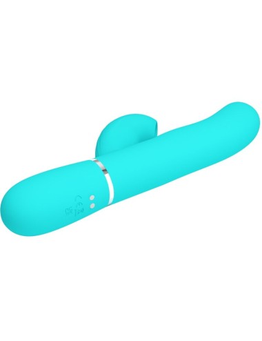 PRETTY LOVE - PERLITA MULTIFUNKTIONS-3-IN-1-G-PUNKT-VIBRATOR AQUA GRÜN