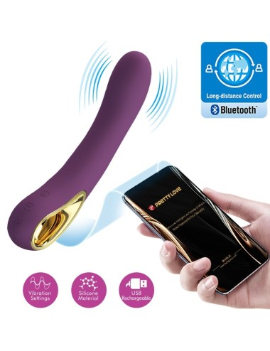PRETTY LOVE - ETHAN WIEDERAUFLADBARER VIBRATOR LILA