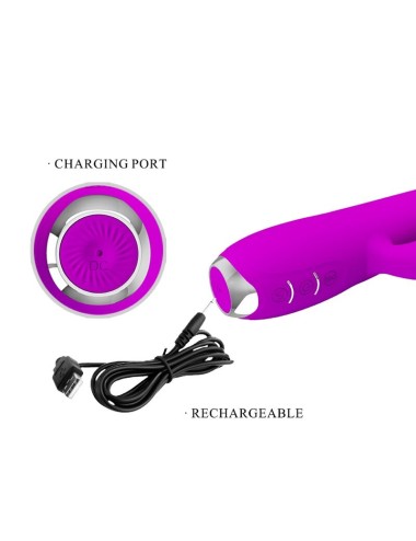 PRETTY LOVE - REGINA WIEDERAUFLADBARER VIBRATOR-SAUGER LILA