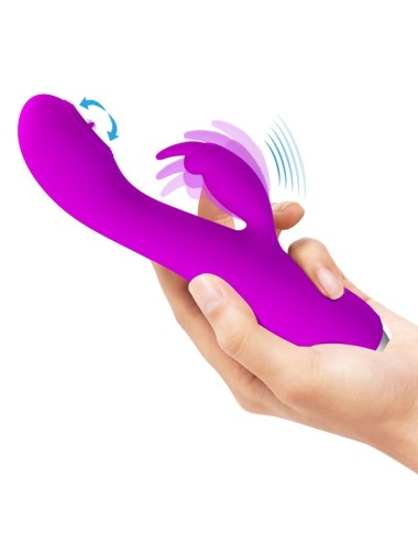 PRETTY LOVE - RACHEL WIEDERAUFLADBARER VIBRATOR MIT LILA SAUGER