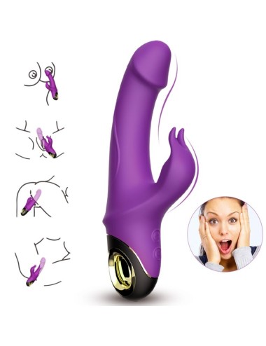 ARMONY - METEROR DILDO VIBRATOR RABBIT ROTATOR LILA