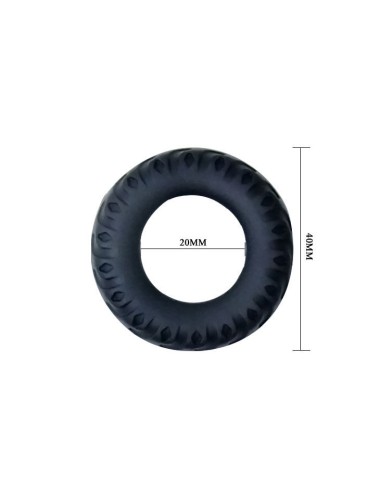 BAILE - TITAN COCKRING SCHWARZ GRÜN 2 CM