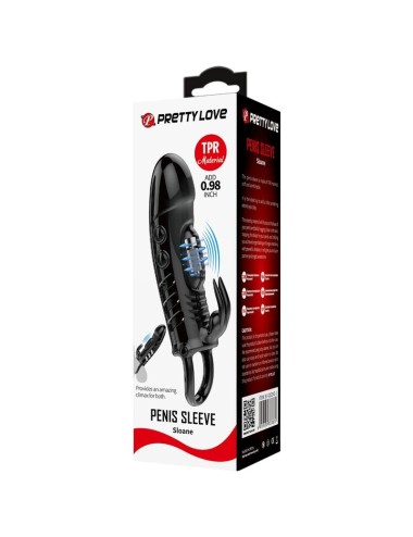 PRETTY LOVE - SLOANE RABBIT PENISHÜLLE SCHWARZ