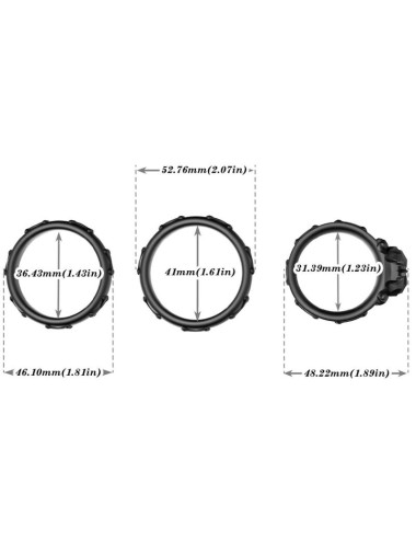 ARMONY - RINGE CALAVERA SILIKON SCHWARZ