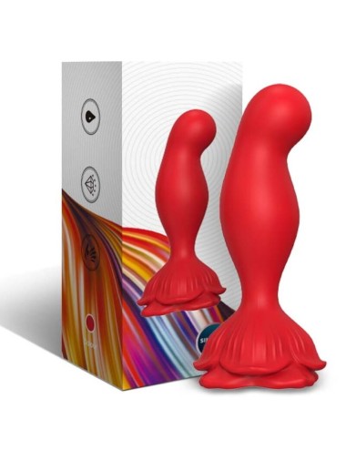 ARMONY - ROSA VIBRATOR & ANALPLUG FERNBEDIENUNG ROT