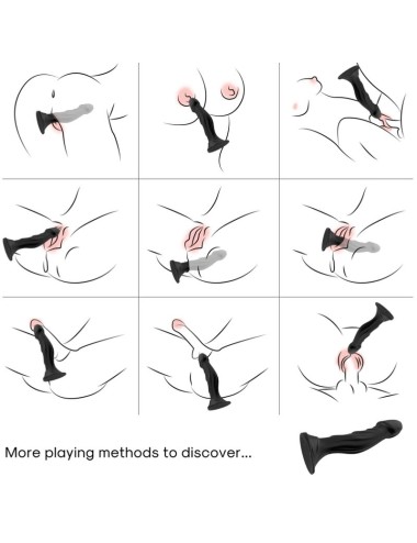 ARMONY - DILDO VIBRATOR & ANAL PLUG FERNBEDIENUNG SCHWARZ