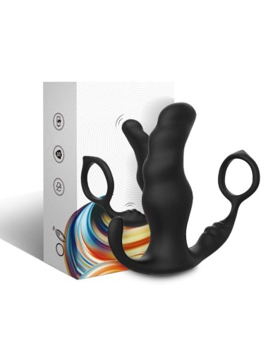 ARMONY - KNIGHT VIBRATOR ANAL PROSTATA & RING FERNBEDIENUNG SCHWARZ