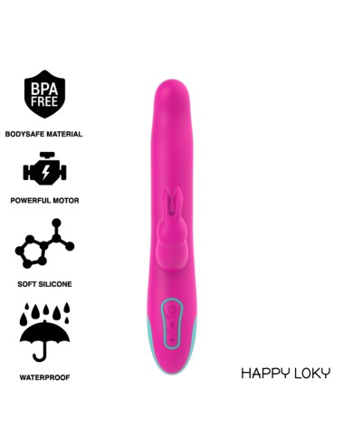 HAPPY LOKY - PLUTO RABBIT VIBRATOR & ROTATOR WATCHME WIRELESS TECHNOLOGIE KOMPATIBEL
