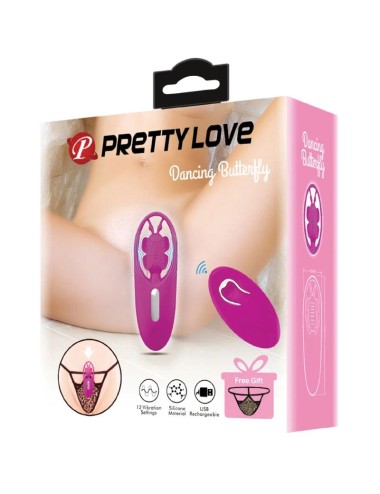 PRETTY LOVE - DANCING BUTTERFLY STIMULATOR FÜR HÖSCHEN MIT FERNBEDIENUNG FLIEDER