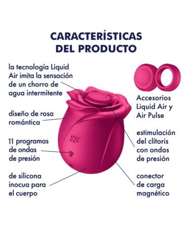 SATISFYER - AIR PULSE PRO 2 CLASSIC BLOSSOM VIBRATOR