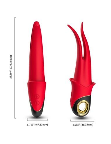 ARMONY - SHADOW VIBRATOR DOPPELKOPF TEASING ROT