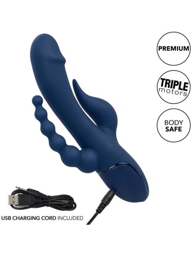 CALEXOTICS - VIBRATOR DREIFACH-ORGASMUS BLAU