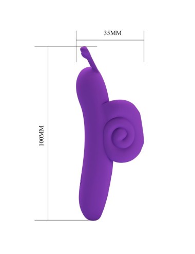 PRETTY LOVE - SNAIL LEISTUNGSSTARKER LILA FINGERSTIMULATOR