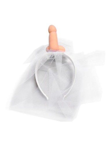 DIABLO PICANTE - WEISSER BRAUTSCHLEIER MIT PENIS
