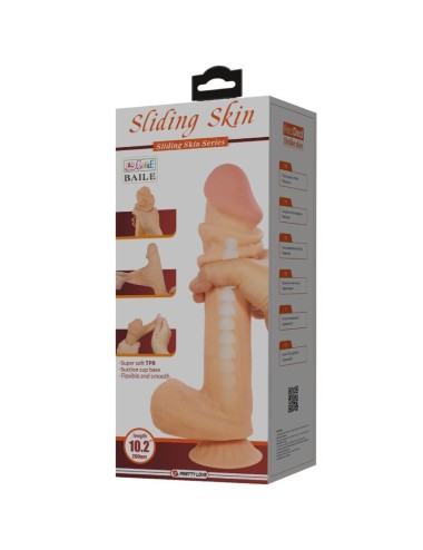 PRETTY LOVE - SLIDING SKIN SERIES REALISTISCHER DILDO MIT SLIDING SKIN SAUNAPF FLEISCH 26 CM