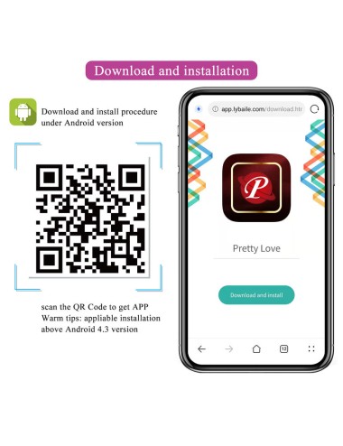PRETTY LOVE - HECTOR ELECTROSHOCK VIBRATOR PER APP-STEUERUNG LILA