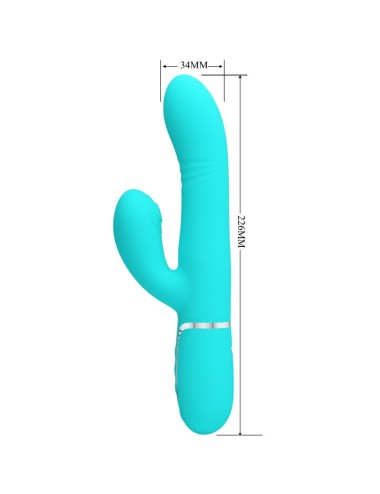 PRETTY LOVE - MULTIFUNKTIONS-G-SPOT-VIBRATOR AQUA GRÜN