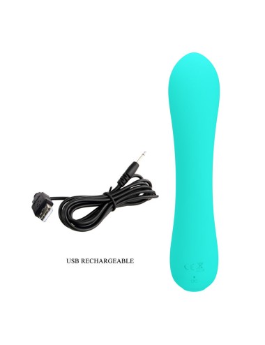 PRETTY LOVE - PRESCOTT WIEDERAUFLADBARER VIBRATOR AQUA GREEN